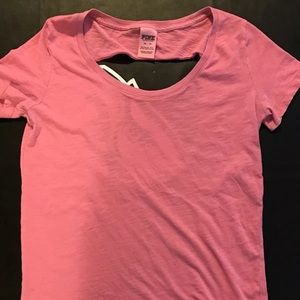 PINK Victoria Secret open back t-shirt.